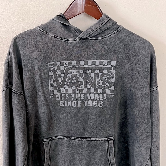 Vans Lightweight Gray Hoodie Skater Mens Medium - Picture 3 of 9